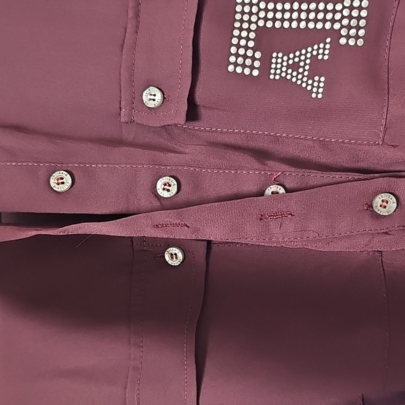 Texas A&M Belted, Lined Maroon Sleeveless Dress with Embellished Logo - Picture 6 of 8